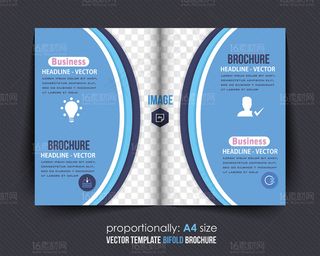 精美时尚画册单页设计矢量素材