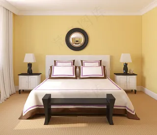 现代 时尚卧室效果图