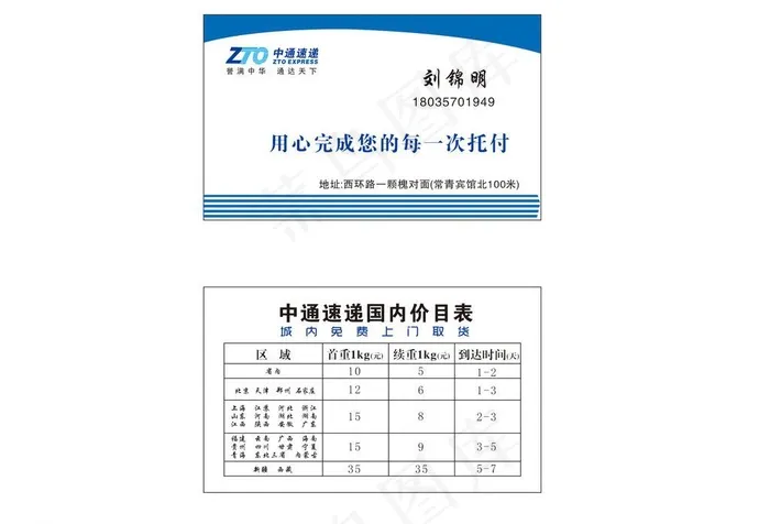 中通快递图片cdr矢量模版下载