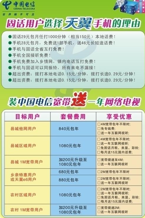 电信dm宣传单图片cdr矢量模版下载