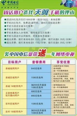 电信dm宣传单图片