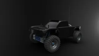 短期课程的卡车车身