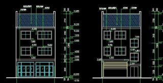三层临街住宅楼建筑施工图（带结构图...