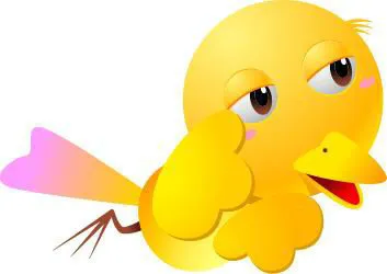 卡通动物小麻雀PSD素材psd模版下载