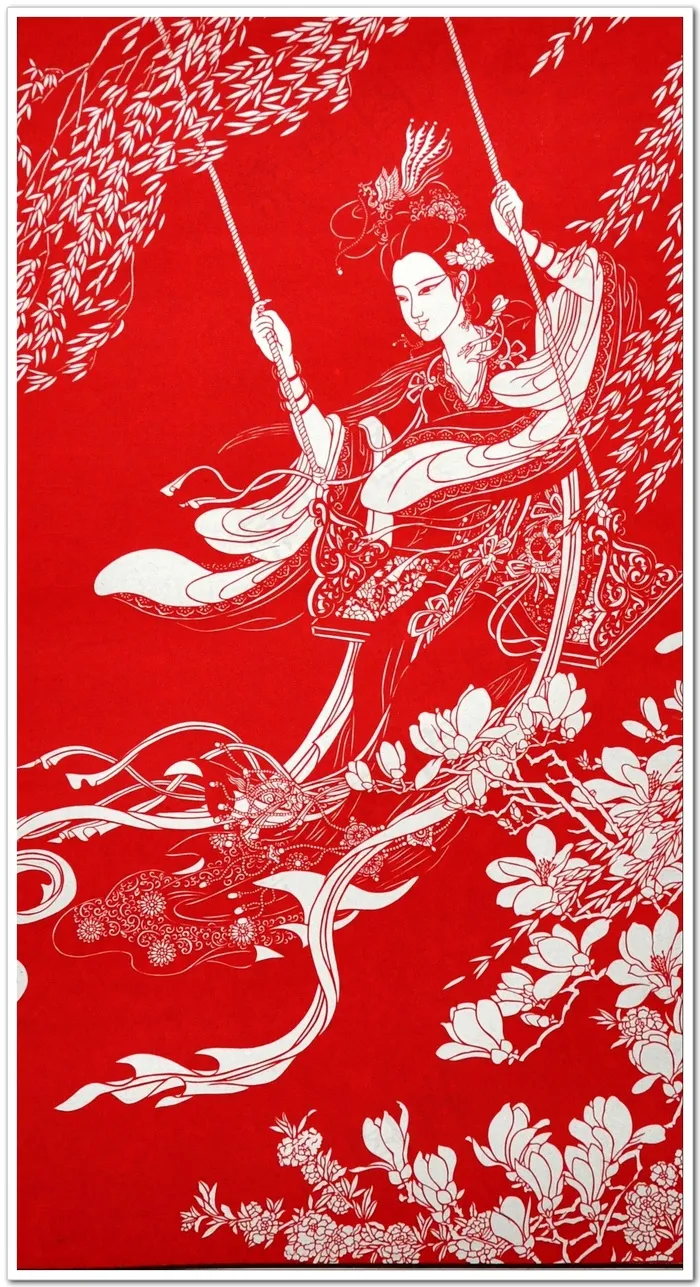 人物剪纸图片