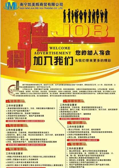 招聘海报设计(330X483)cdr矢量模版下载