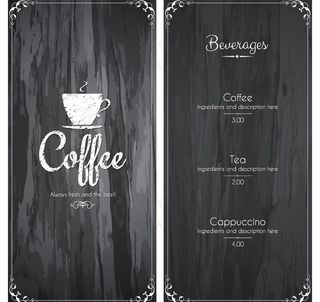 咖啡菜单图片