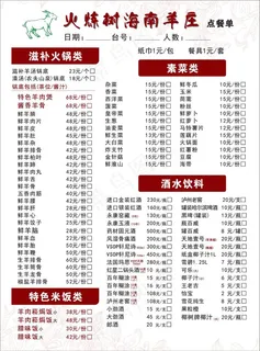 餐饮菜单设计_CDR素材下载-点菜单