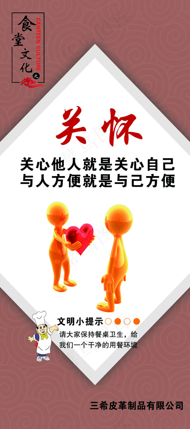 企业食堂文化展板