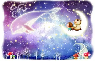 鲸鱼和小熊图片