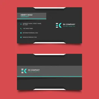 高档简洁大气商务名片矢量图