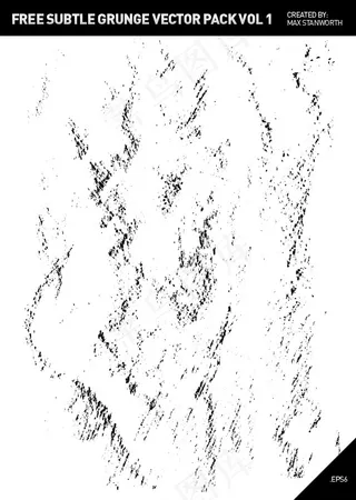 套微妙的grunge元素背景矢量0...