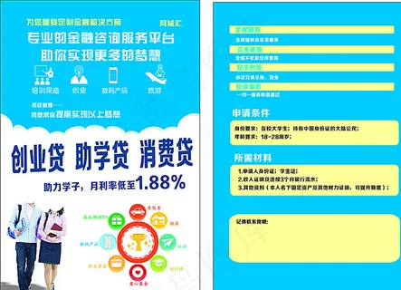 创业贷助学贷消费贷图片