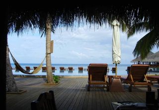 马尔代夫 库鲁巴岛 度假村 海边风...