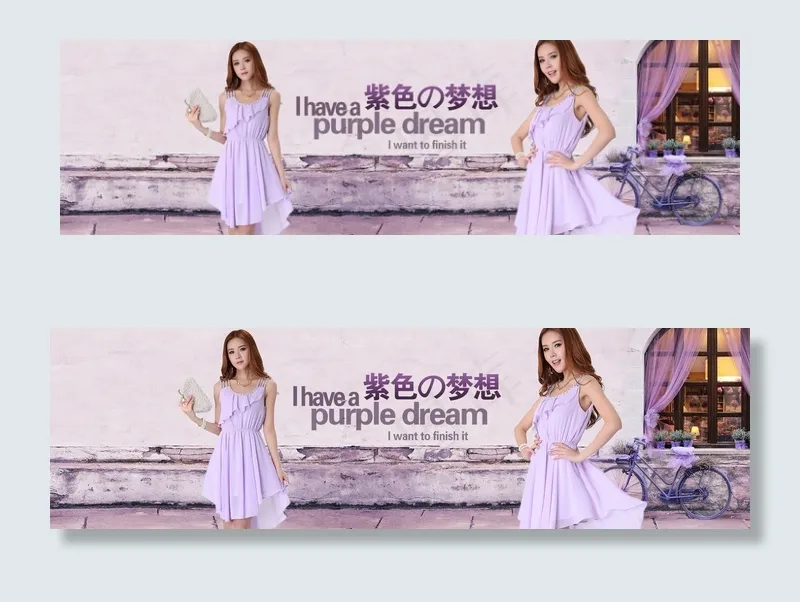 淘宝女装连衣裙促销海报PSD模板psd模版下载