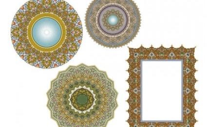 4个美丽的古典花边图案6