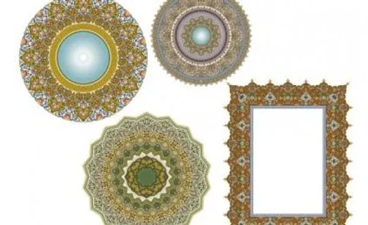 4个美丽的古典花边图案6