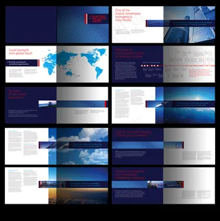 蓝色创意科技画册设计