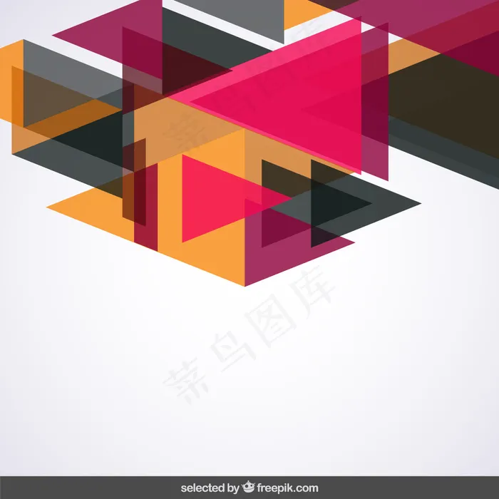 有半透明三角形的背景ai矢量模版下载