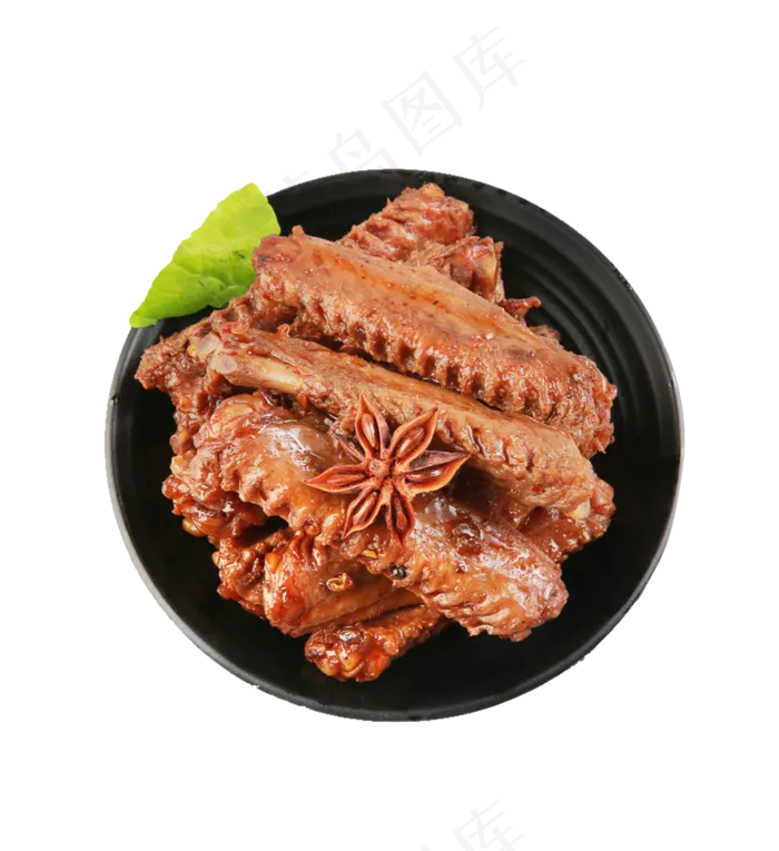 美味鸡翅干锅火锅食材免扣设计元素