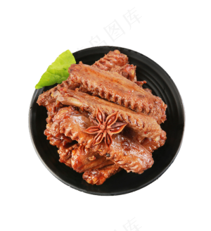 美味鸡翅干锅火锅食材免扣设计元素