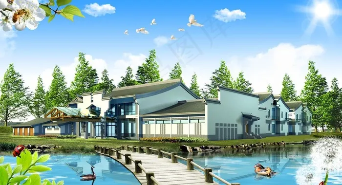 蓝天白云图片(3600X2160(DPI:72))psd模版下载