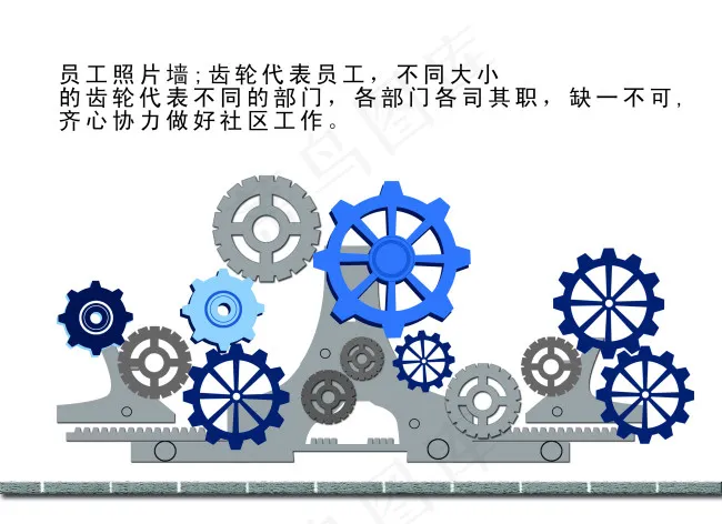 企业明星员工造型墙psd模版下载
