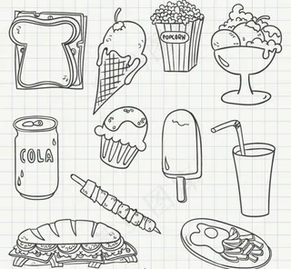 11款手绘食物矢量素材