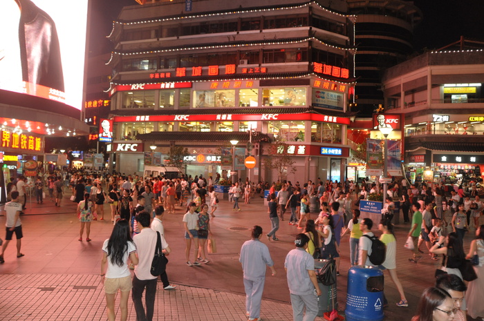 深圳 东门夜景图片