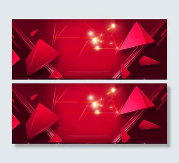 淘宝红色炫彩背景banner