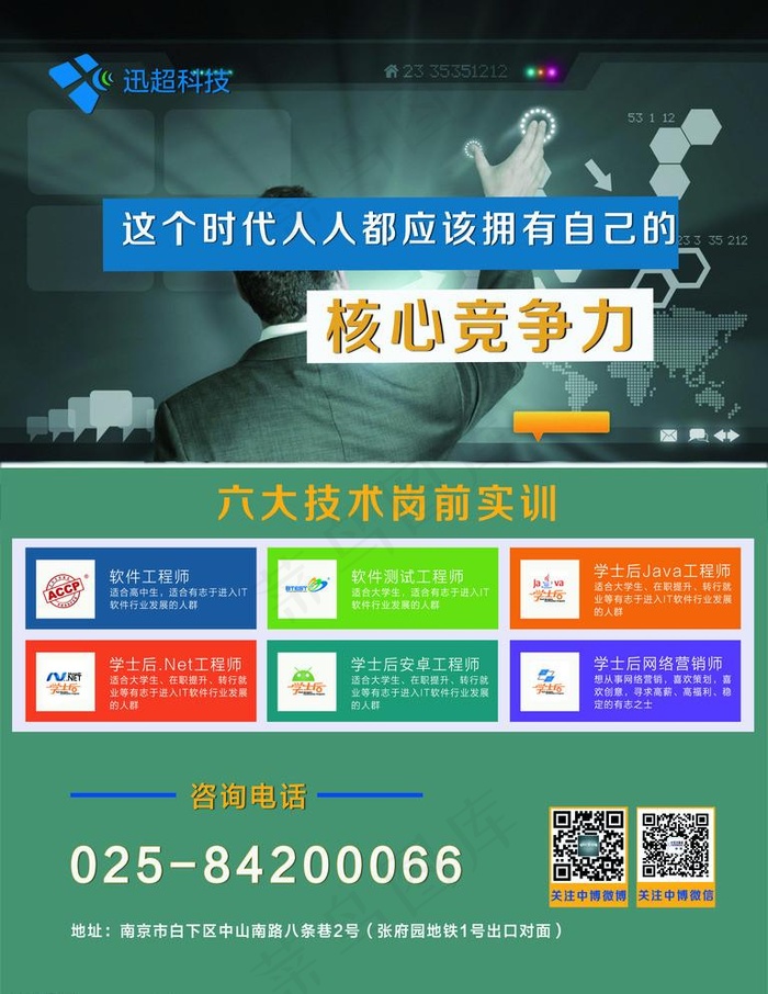 IT海报psd模版下载