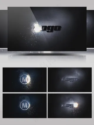 Logo火花展示AE模板