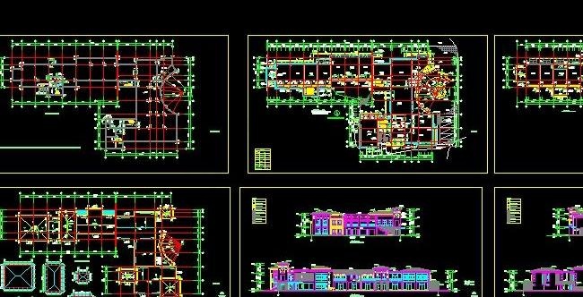 西班牙地中海风格经典会所施工图