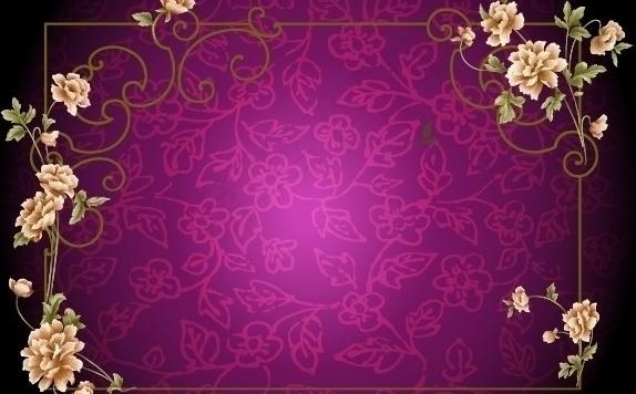 紫色欧式花边矢量背景图片ai矢量模版下载