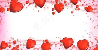 led大屏幕婚庆婚礼粉色爱心背景图片
