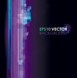 绚丽紫色背景矢量素材