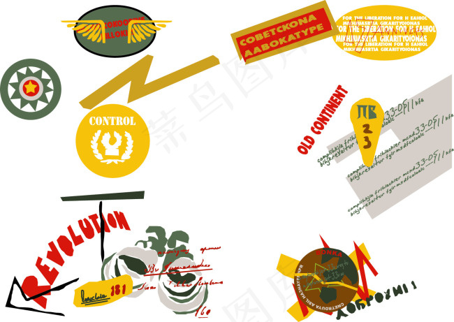 体育元素超清经典矢量图体育标识