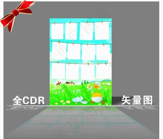 幼儿园宣传单cdr矢量模版下载