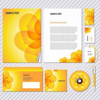 企业VI应用系统模板矢量素材