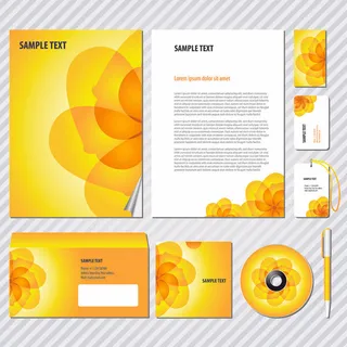 企业VI应用系统模板矢量素材