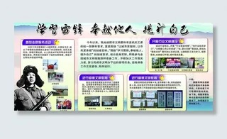 雷锋展板图片