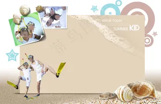 高清PSD分层素材夏天旅游