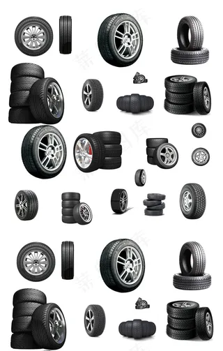 多款轮胎素材PSD分层源文件