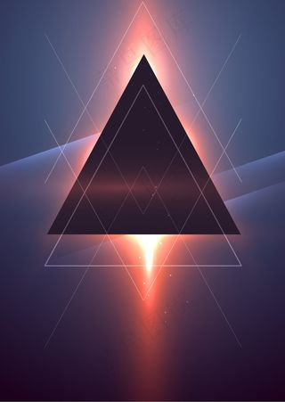 炫酷几何科技海报背景