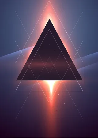 炫酷几何科技海报背景