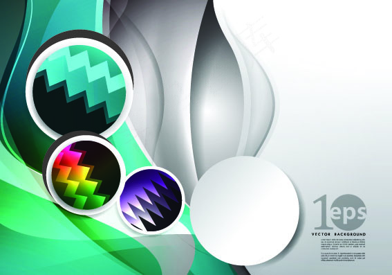 幻彩创意图形背景矢量素材