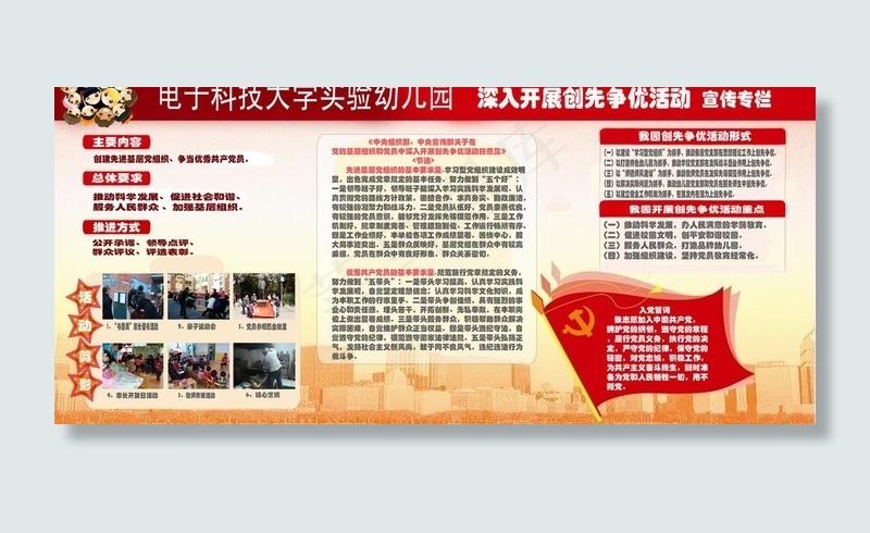 幼儿园争先创游宣传栏图片