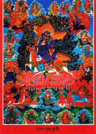 西藏 日喀则 唐卡 佛教 佛法 佛...