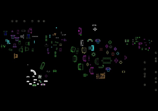 家具cad图块