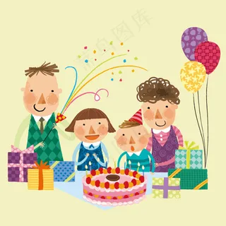 印花矢量图 卡通 卡通人物亲子专题...